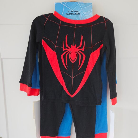 Boys 5pc Bundle:  2 pajama sets, long sleeve tee and fuzzy sweatshirt all NWT 2T - Picture 9 of 9